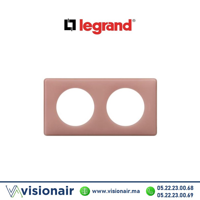 Plaque poudré Vieux rose LEGRAND Céliane 2P 066762 - VISIONAIR Maroc