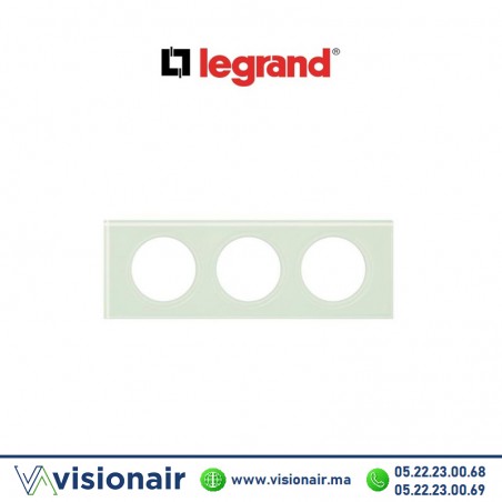Plaque Matières Verre Kaolin Legrand Céliane 3P 069313 Casablanca Maroc
