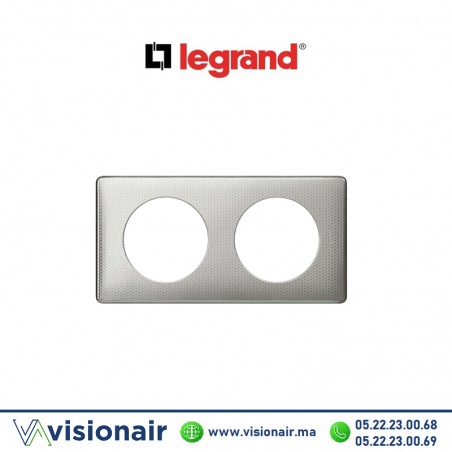 Plaque Métal Alu Snake Legrand Céliane 2P 098872 Casablanca Maroc