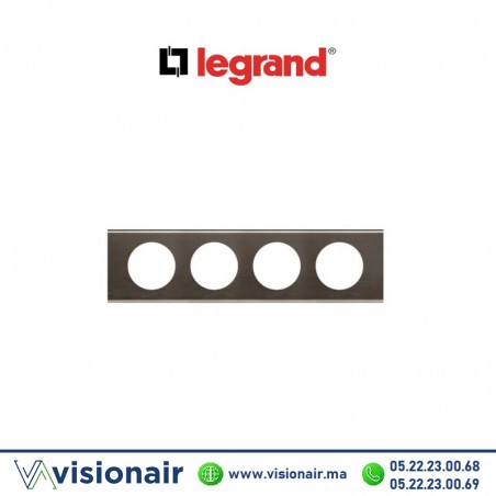 Plaque Matières Black Nickel Legrand Céliane 4P 069034 Casablanca Maroc