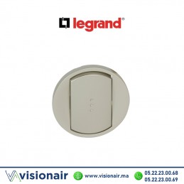 Enjoliveur interrupteur va-et-vient voyant lumineuse Titane Legrand Céliane 068303 Casablanca Maroc