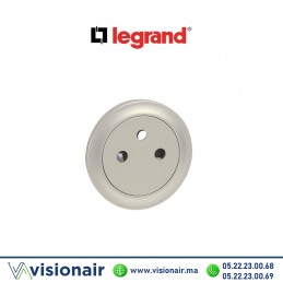 Enjoliveur Prise 2P+T Titane Legrand Céliane 068411 Casablanca Maroc