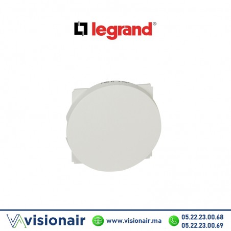 Enjoliveur obturateur blanc Legrand Céliane 068143 Casablanca Maroc