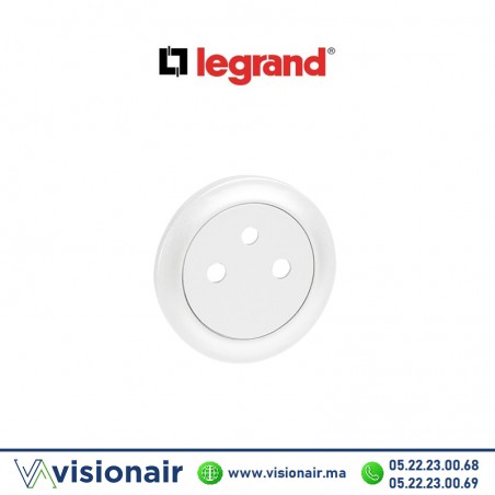 Enjoliveur Prise 2P+T blanc Legrand Céliane 068111 - VISIONAIR Maroc