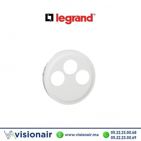 Enjoliveur Prise TV-R-SAT blanc Legrand Céliane 068285 Casablanca Maroc