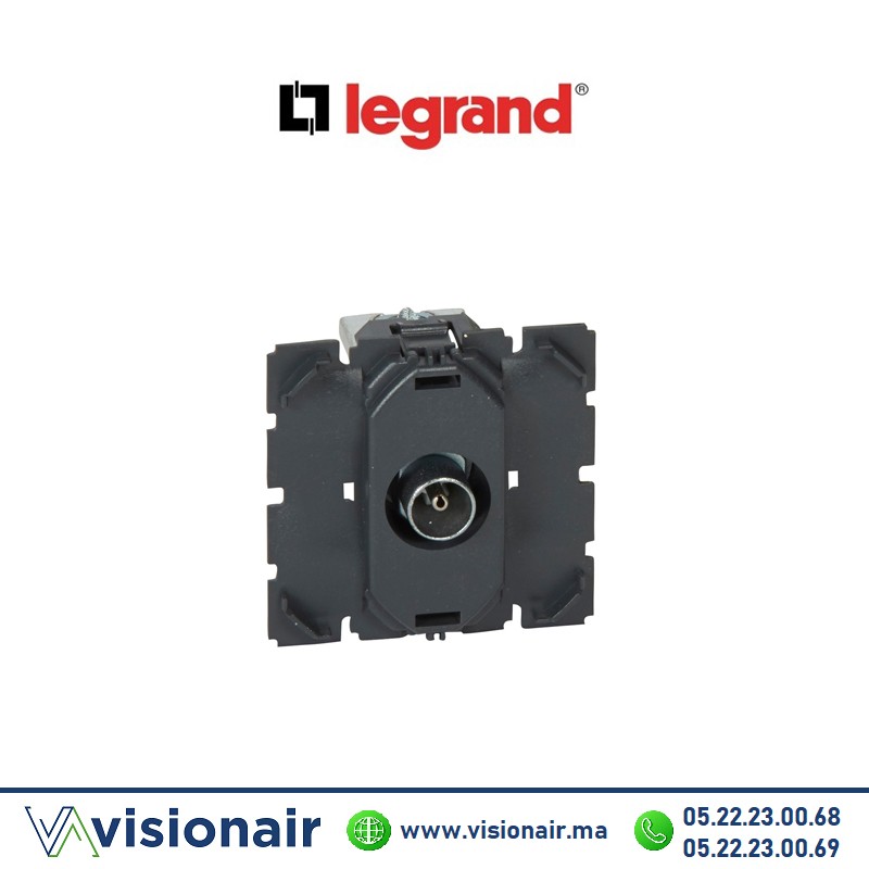 Prise TV simple étoile blindée Legrand Céliane 067382 Casablanca Maroc