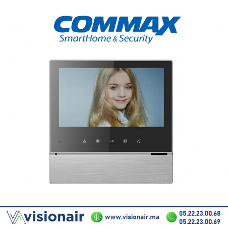 Moniteur vidéophone COMMAX écran LCD 7" silver CDV-70H2BSSILVER Casablanca Maroc