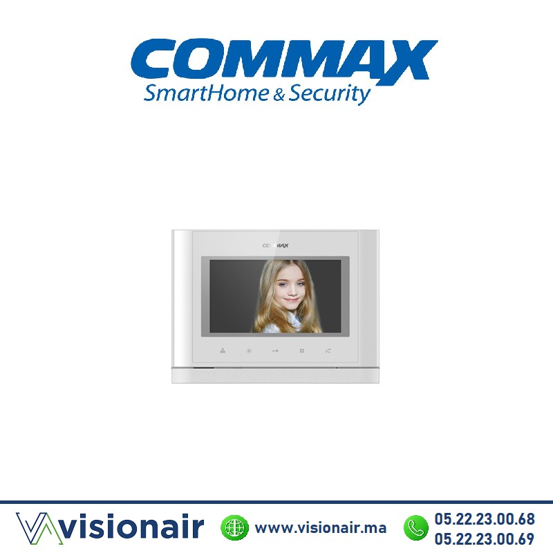 Moniteur vidéophone COMMAX TFT LCD 7'' CDV-77MBL Casablanca Maroc