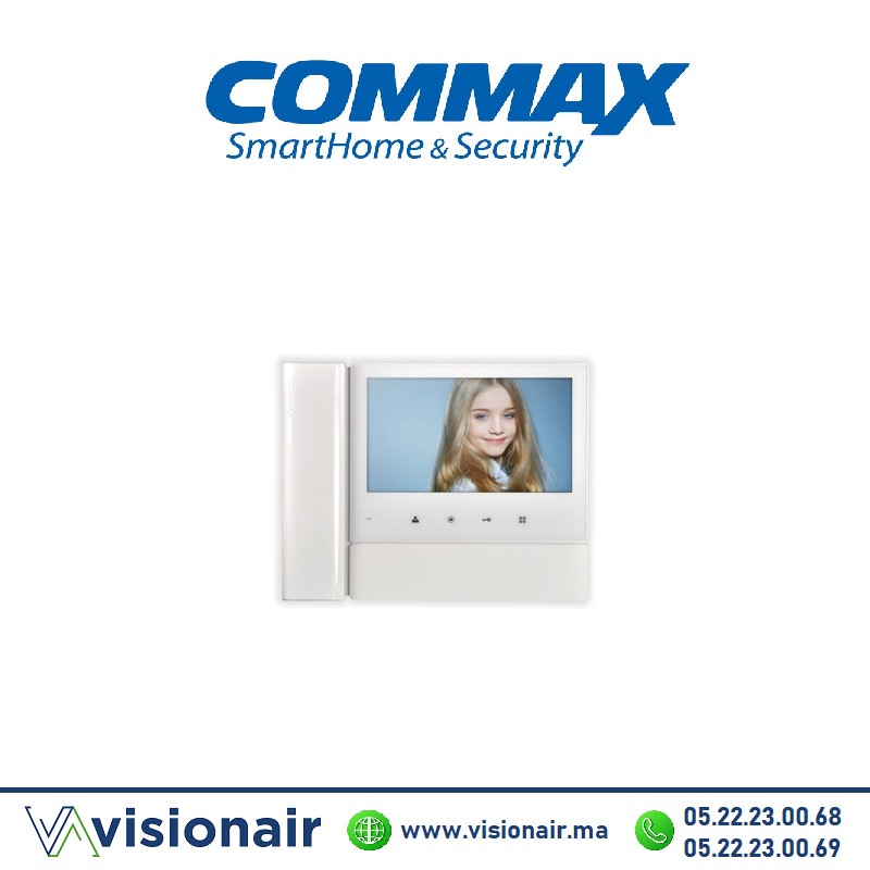 Moniteur vidéophone COMMAX TFT LCD 7''blanc CDV-70N Casablanca Maroc