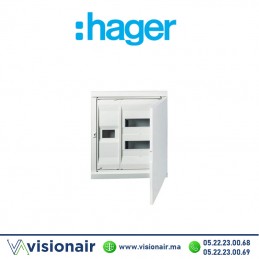 Coffret encastré HAGER 24 modules + disjoncteur GL24PP Casablanca Maroc