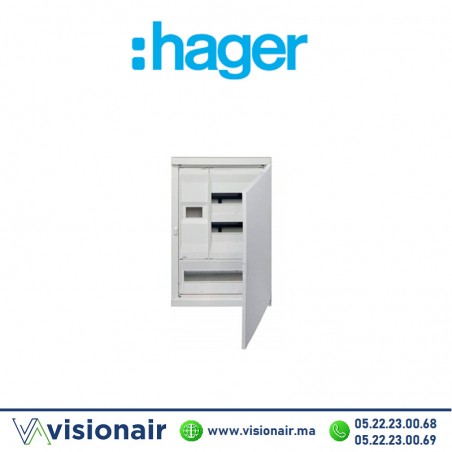 Coffret encastré HAGER 42 modules + disjoncteur GL42PP Casablanca Maroc