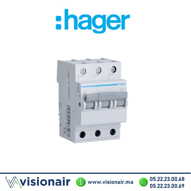 Disjoncteur HAGER 3P 32A MV332 Casablanca Maroc