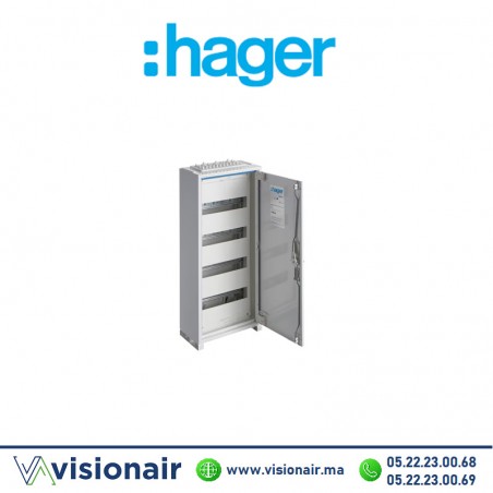 Coffret métallique Hager 650x300x161 48M FWB41S Casablanca Maroc