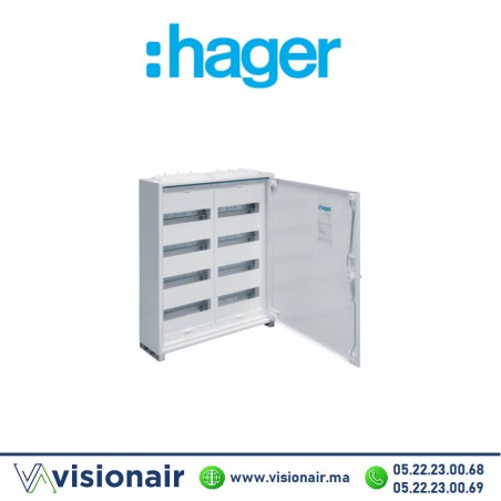 Coffret métallique Hager 650x550x161 96M FWB42S Casablanca Maroc