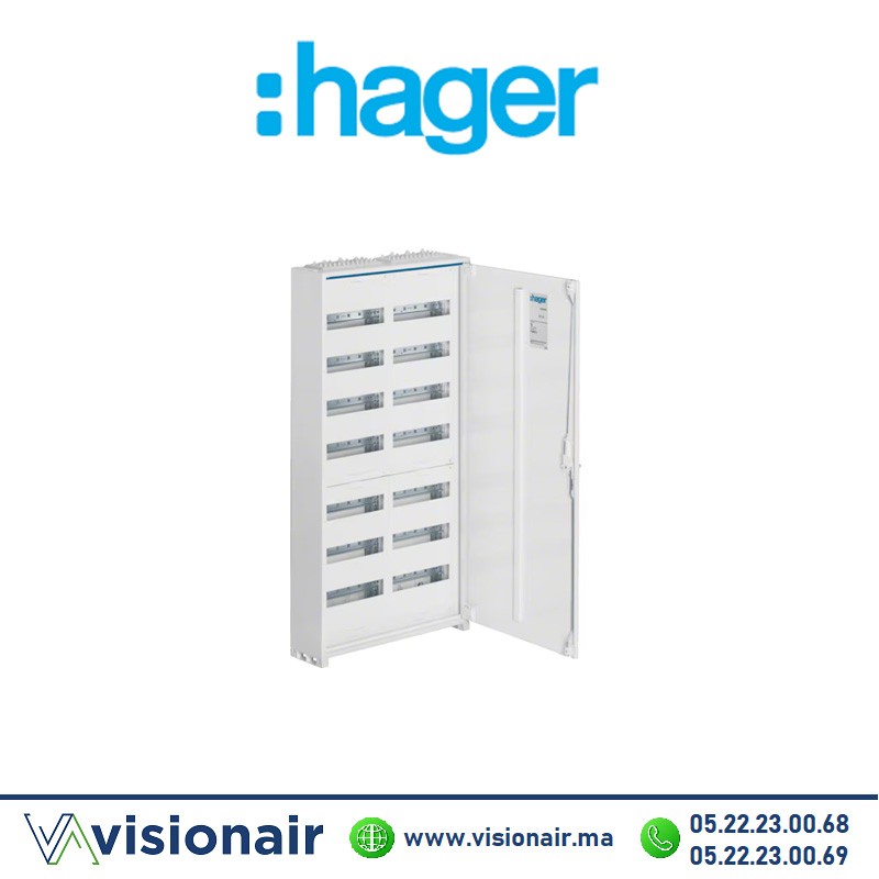 Coffret métallique Hager 1100x550x161 168M FWB72S Casablanca Maroc