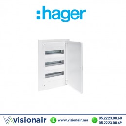 Coffret encastré HAGER 36 M porte opaque Casablanca Maroc