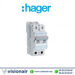 Disjoncteur HAGER 10KA 2PP 10A NF210A Casablanca Maroc