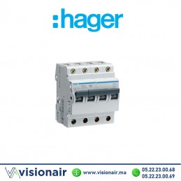 Disjoncteur HAGER 10KA 4P 50A NF450A Casablanca Maroc