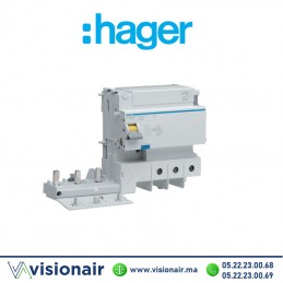 Bloc différentielle Hager 3x125A 30mA BDC380E Casablanca Maroc