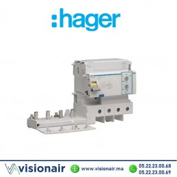 Bloc différentielle Hager 4x125A 30mA BDC480E Casablanca Maroc