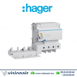Bloc différentielle Hager 4x125A 300mA BFC480E Casablanca Maroc