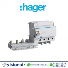 Bloc différentielle Hager 4P 30mA 25A BD426   - VISIONAIR Maroc
