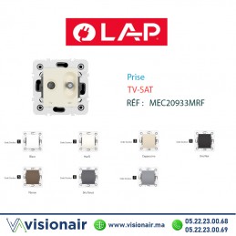 Prise TV-SAT LAP Millenium Marfil 20933MRF2 Casablanca Maroc