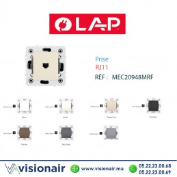 Prise RJ11 Marfil LAP Millenium 20948MRF2 Casablanca Maroc