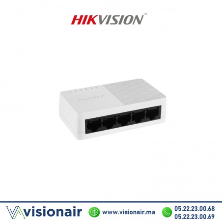 Switch HIKVISION 5 ports 10/100 Mbps DS-3E0105D-O Casablanca Maroc