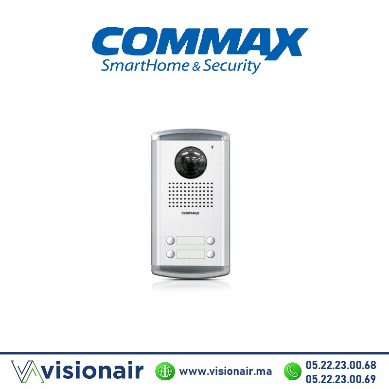 Platine de rue vidéophone COMMAX 4 postes DRC-4AC2 Casablanca Maroc