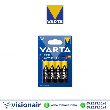 Pile VARTA SUPERLIFE AA4 LR06 1,5V saline ZINC-CARBONE Casablanca Maroc