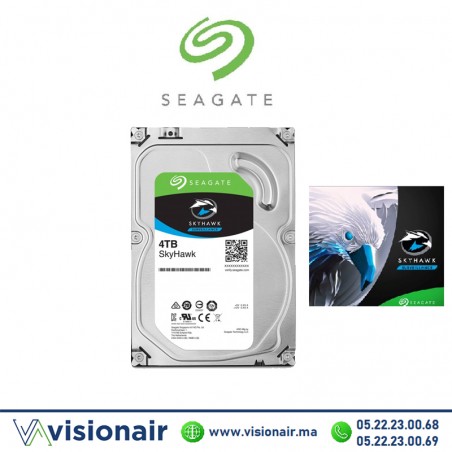 Disque dur 4TB SEAGATE Skyhawk pour la vidéosurveillance ST4000VX016 - VISIONAIR Maroc