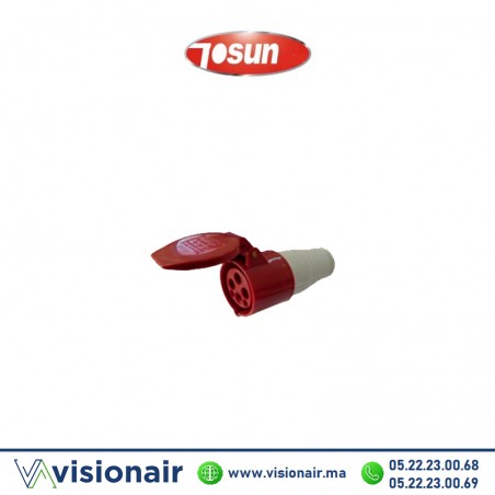 Prise industrielle Tosun 3P+T mobile 16A TSN214 Casablanca Maroc