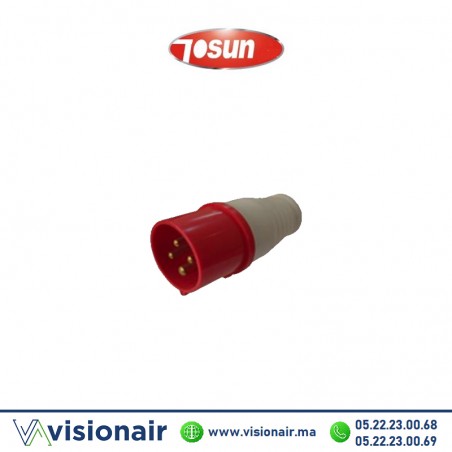 Fiche industrielle Tosun 3P+T mobile 32A TSN024 Casablanca Maroc