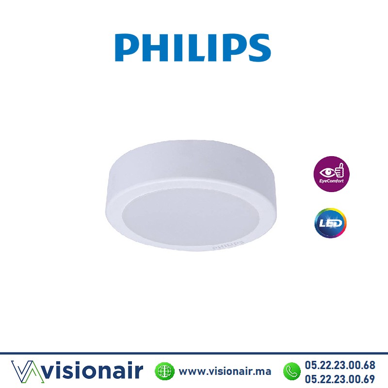 Panel LED PHILIPS Rond apparent 17W 6500°K MESON Casablanca Maroc