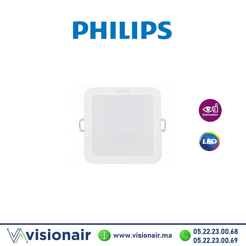 Panel LED PHILIPS Carré encastré 13W 4000°K MESON Casablanca Maroc