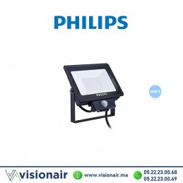 Projecteur LED avec détecteur PHILIPS 50W BVP150 LED42/CW 6500°K Casablanca Maroc