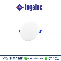 Panel LED INGELEC Rond encastré réglable 24W 3000°K PLADER24J Casablanca Maroc