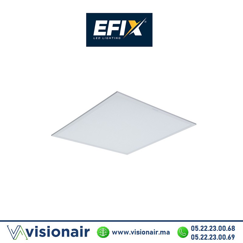 Panel LED EFIX 600x600 55W 4000°K Casablanca Maroc