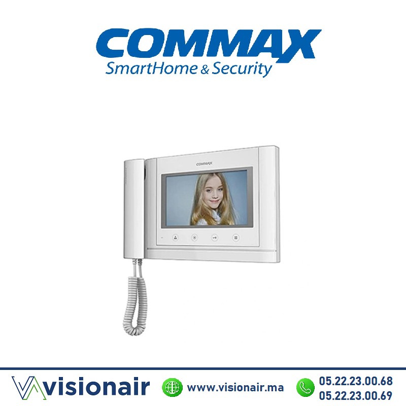 Moniteur vidéophone COMMAX TFT LCD 7'' Blanc CDV-70MHBl Casablanca Maroc