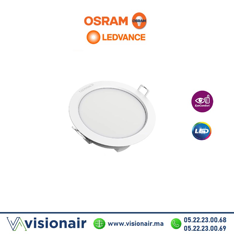 Panel LED OSRAM LEDVANCE Rond encastré 6W 6500°K  Casablanca Maroc
