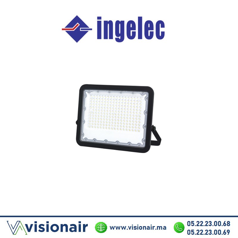 Projecteur LED Plat INGELEC 100W 3000°K / 6500°K PR2LED100 Casablanca Maroc