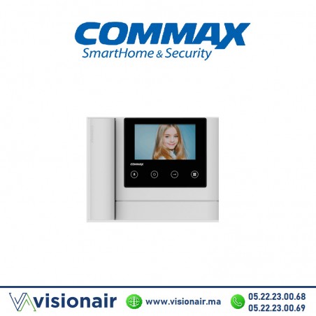 Moniteur vidéophone COMMAX écran LCD 4,3" BS Blanc CDV-43MHBSBL - Casablanca Maroc