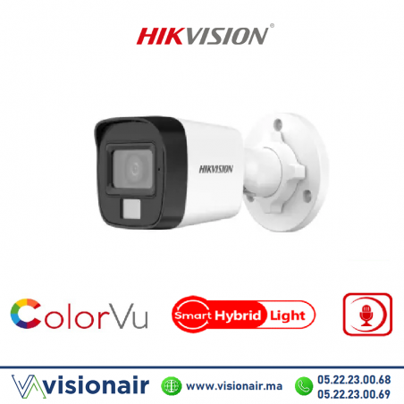 Caméra HIKVISION Bullet 4K 8MP Audio Smart Hybrid HIKVDS-2CE16U0T-LF Casablanca Maroc