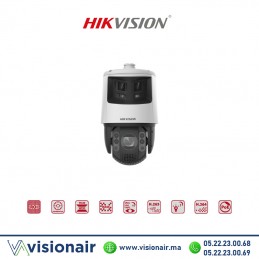 Caméra IP Hikvision PTZ 6MP 180° + 4MP 25X TandemVU ColorVu DS-2SE7C425MWG-EB/26 Casablanca Maroc