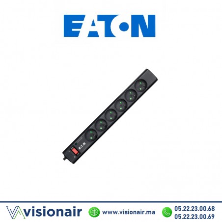 Multiprise protégée surtensions EATON 6 prises PROTECTION STRIP PS6F Casablanca Maroc