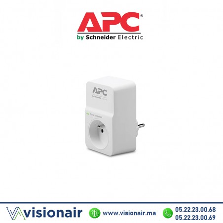 Prise protégée surtensions SCHNEIDER APC 1 prise SURGE ARREST Casablanca Maroc