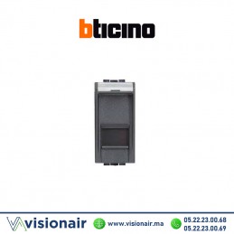 Prise RJ45 CAT6 BTICINO LivingLight noir N4279C6 Casablanca Maroc