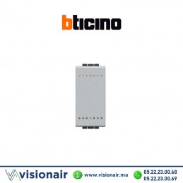 Interrupteur simple BTICINO LivingLight gris NT4001N Casablanca Maroc