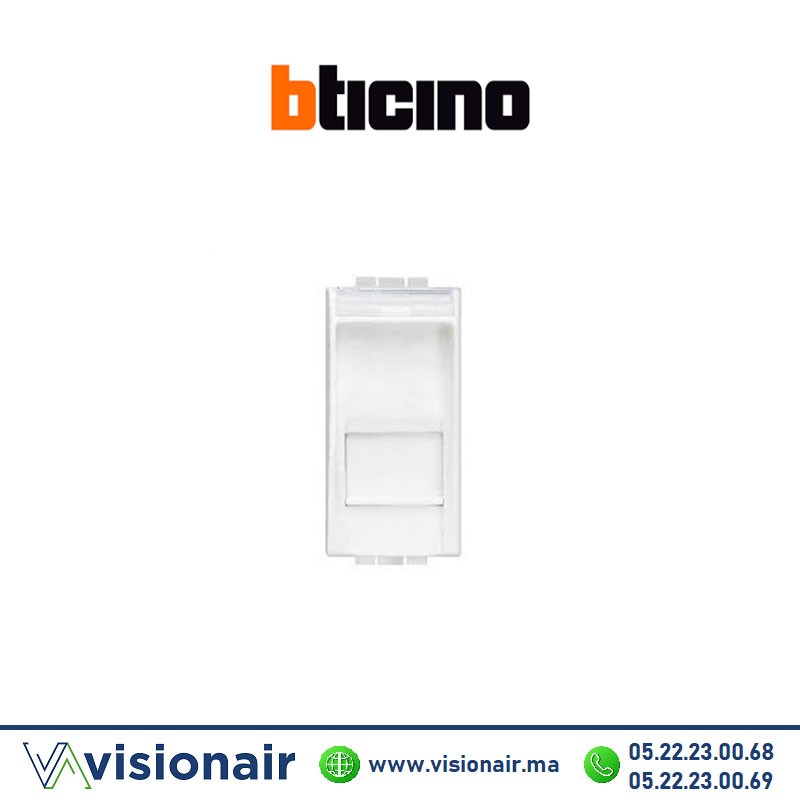 Prise RJ45 CAT6 BTICINO LivingLight blanc N4279C6 Casablanca Maroc